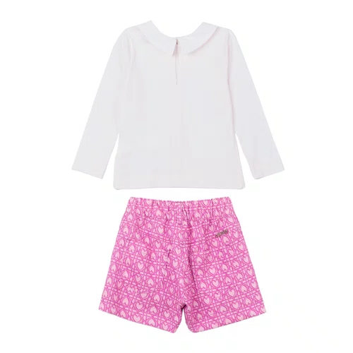 Conjunto Blusa Golinha Coração Monograma Anime