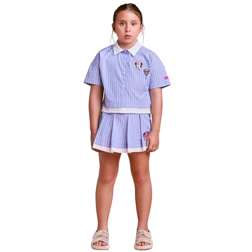 Conjunto Camisa Minnie Tenista Lavanda Anime