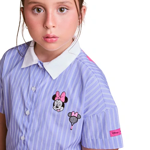 Conjunto Camisa Minnie Tenista Lavanda Anime