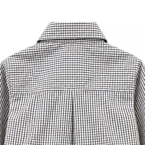 Conjunto Camisa Xadrezinho e Bermuda Bege Giverny Primo Bambino