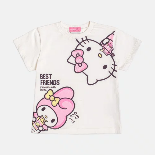 Conjunto Ciclista Hello Kitty e My Melody Rosa Momi