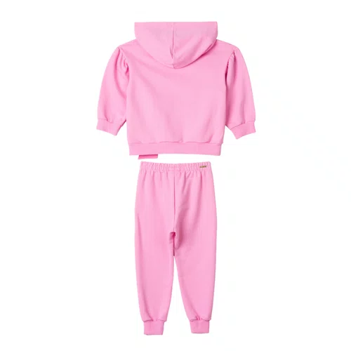 Conjunto com capuz Laços Rosa Girly Anime