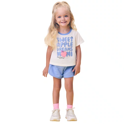 Conjunto Comfy Azul Maçãzinha Momi