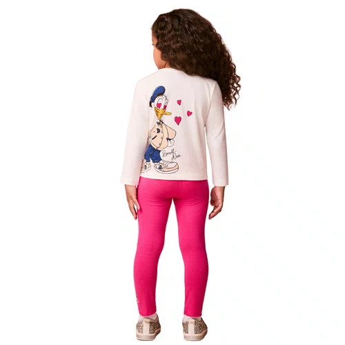 Conjunto Daisy e Donald Legging Pink Momi
