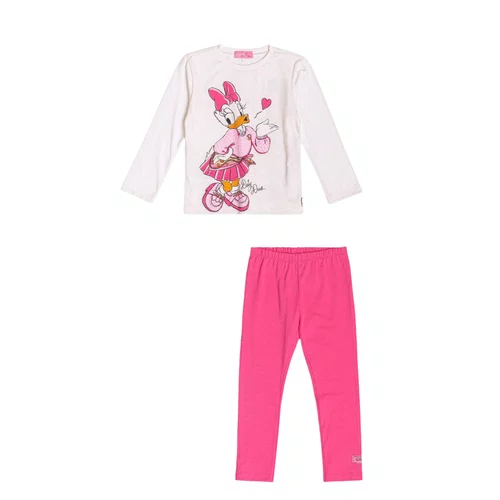 Conjunto Daisy e Donald Legging Pink Momi