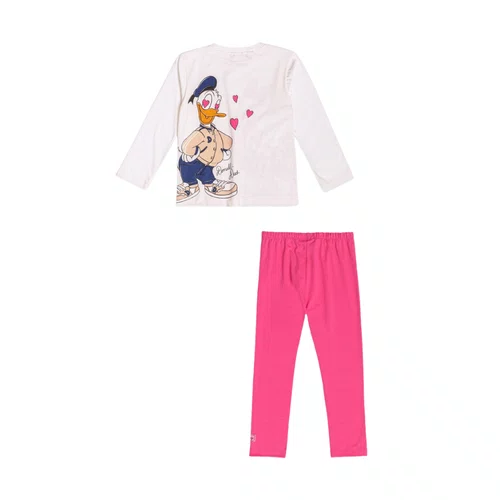 Conjunto Daisy e Donald Legging Pink Momi