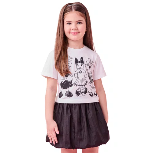 Conjunto Daisy Off  Saia Balone Preto Momi
