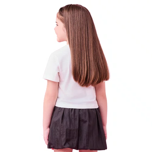Conjunto Daisy Off  Saia Balone Preto Momi