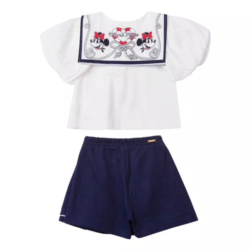 Conjunto Gola Marinheiro Minnie Marinho Anime