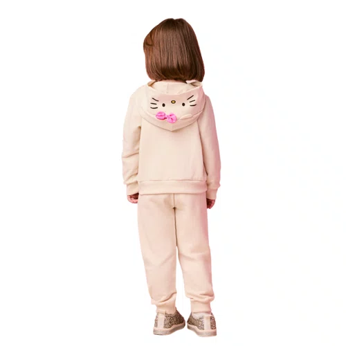 Conjunto Hello Kitty Cute Style Bege Vanilla Momi