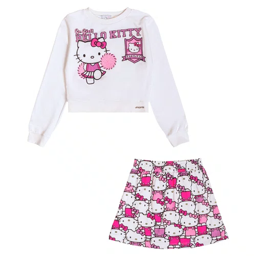 Conjunto Hello Kitty Torcida Colors Momi
