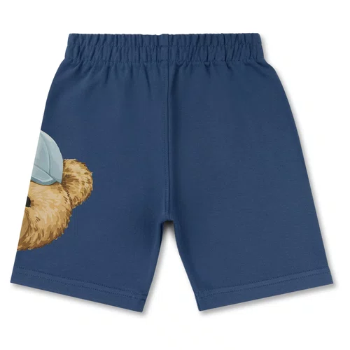 Conjunto Infantil Blusa e Bermuda Teddy Rosto Navy Dame