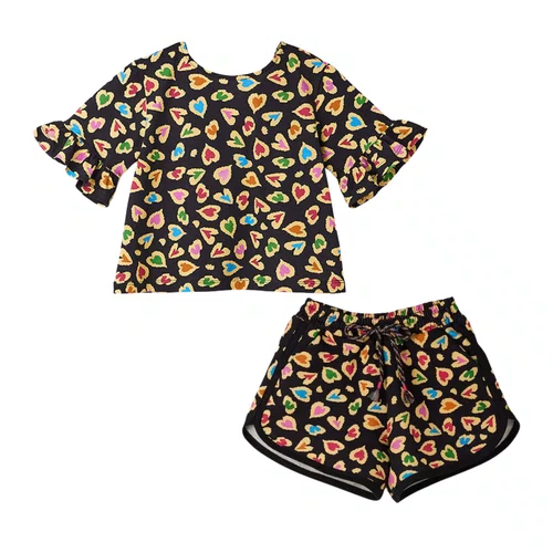 Conjunto Malha Leve Carinhonça Preto Fabula