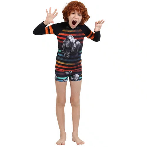 Conjunto Manga Longa Arthur Jurassic Siri Kids