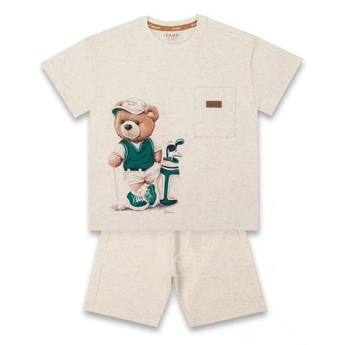 Conjunto Mescla Linho Teddy Golf  Dame
