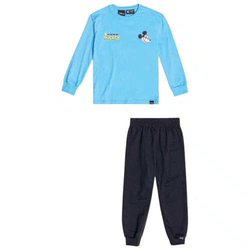 Conjunto Mickey Azul Celeste e Preto Youccie