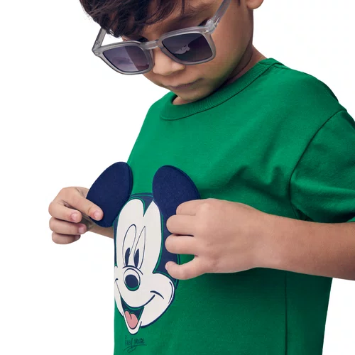 Conjunto Mickey Verde Orelinhas Youccie
