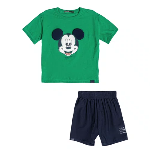 Conjunto Mickey Verde Orelinhas Youccie