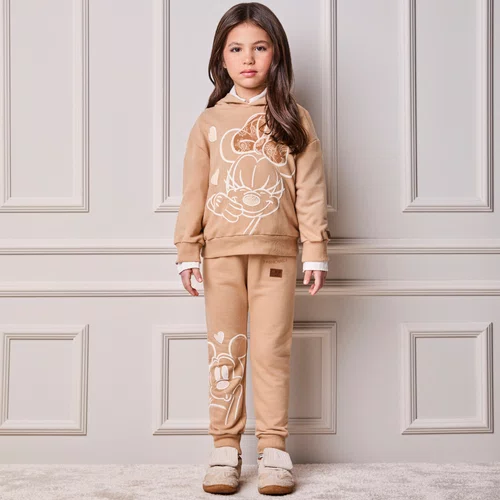 Conjunto Minnie Patches Bege Khaki Anime