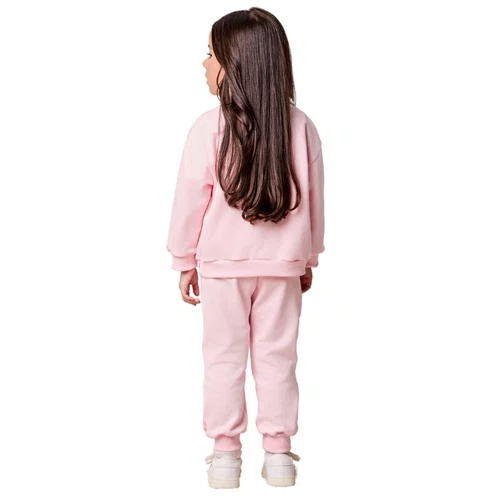 Conjunto Moletom Ballet Rosa Soft Anime