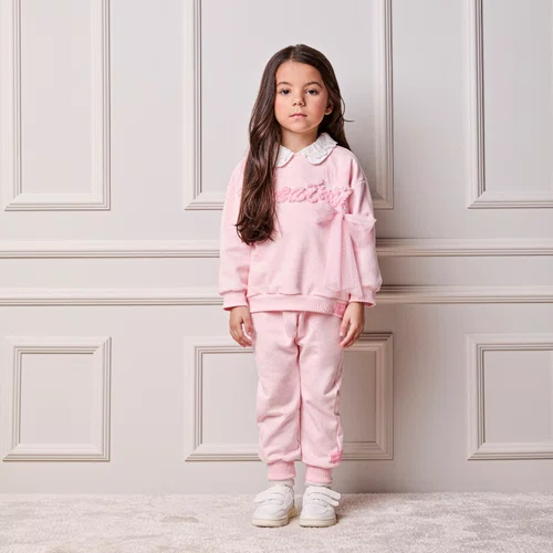 Conjunto Moletom Ballet Rosa Soft Anime