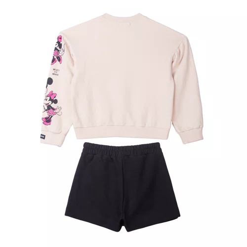 Conjunto Moletom Bege Multi Minnie Anime