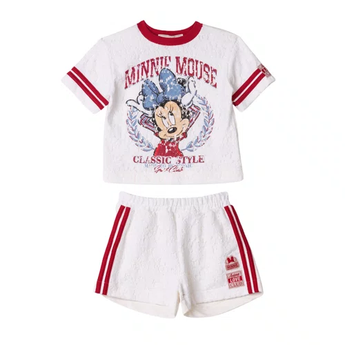 Conjunto Moletom Curto Renda Off Minnie Anime