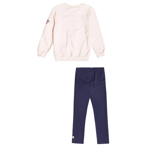 Conjunto Moletom e Legging Daisy Off e Marinho Momi