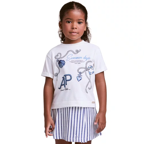 Conjunto Navy Listrinhas Hope Branco Anime