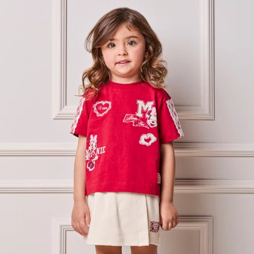 Conjunto Patches Minnie Vermelho Com Renda Anime
