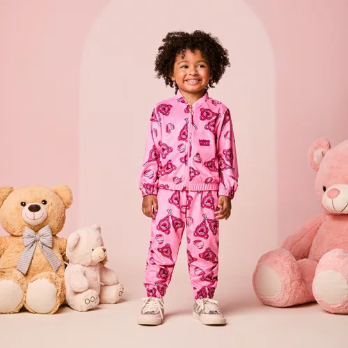 Conjunto Plush Ursa Raquetes Chiclete Momi