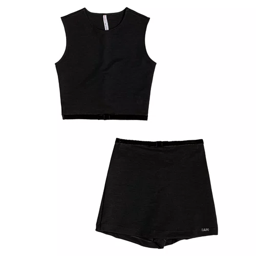 Conjunto Preto Laço Veludo I Am