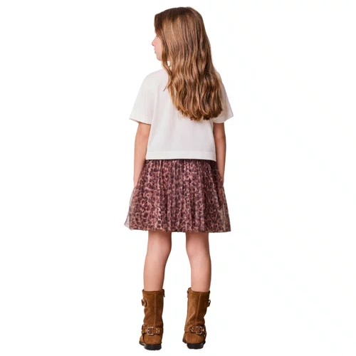 Conjunto Saia Tule Oncinha e Blusa Minnie Anime