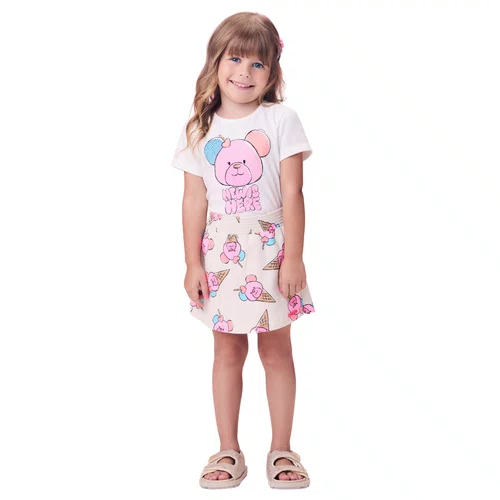 Conjunto Saia Urso Sovertinho Off Momi