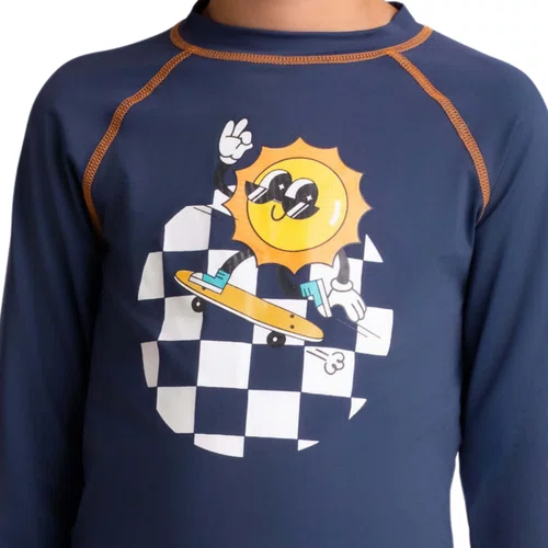 Conjunto Sol Surf Quadriculado Marinho Dedeka