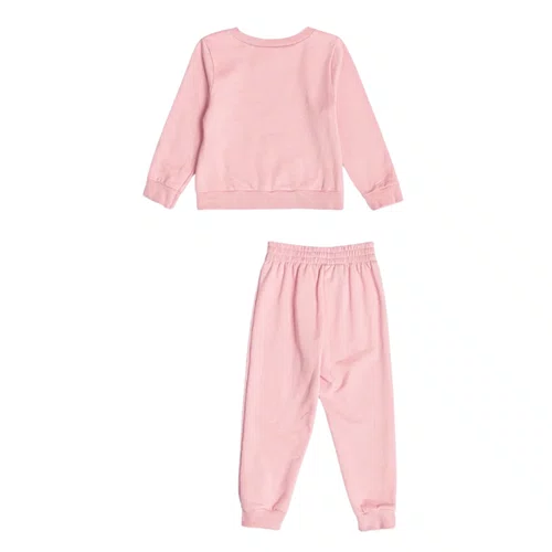 Conjunto Tico e Teco Strass Rosa Quartzo Momi