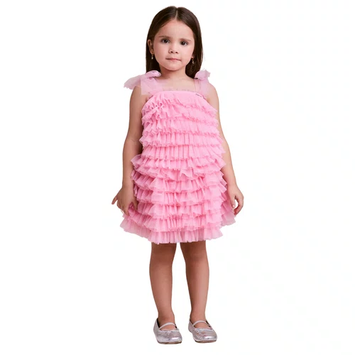Conjunto Tule Frufru Rosa Princesa Anime