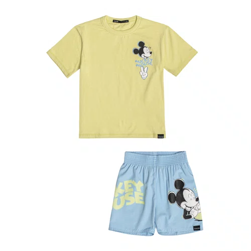 Conjunto Verde Melao Azul Mickey Youccie