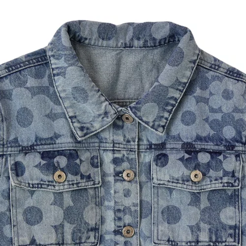 Jaqueta Jeans Love Daisy Azul farm Futura