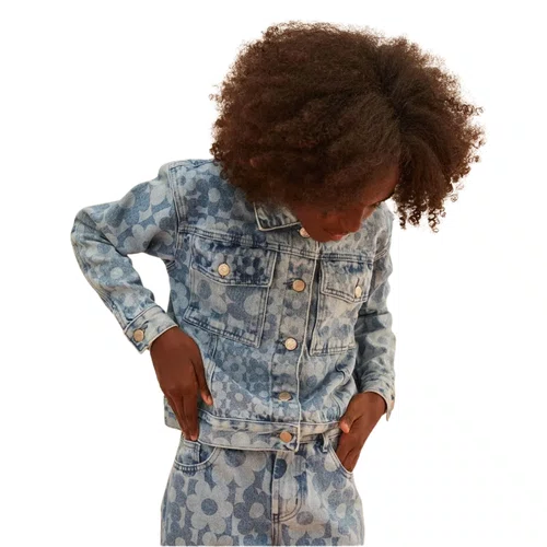Jaqueta Jeans Love Daisy Azul farm Futura