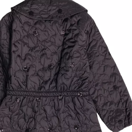 Jaqueta Matelasse com Paete Preto Momi