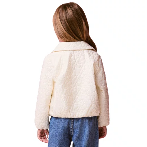 Jaqueta Matelasse Flores Off White Bomber Momi