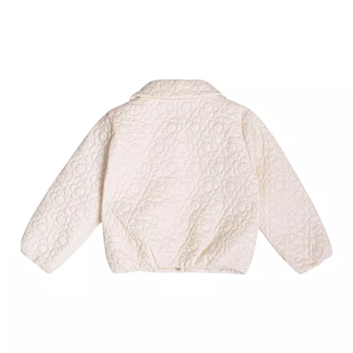 Jaqueta Matelasse Flores Off White Bomber Momi