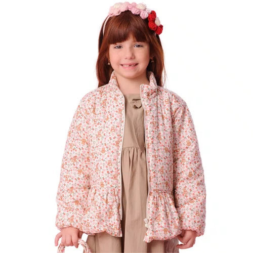 Jaqueta Puffer Algadão Flor Liberty Pituchinhus