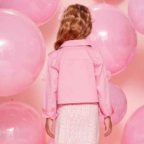 Jaqueta Sarja Multi Patch Barbie Pompom Pituchinhus