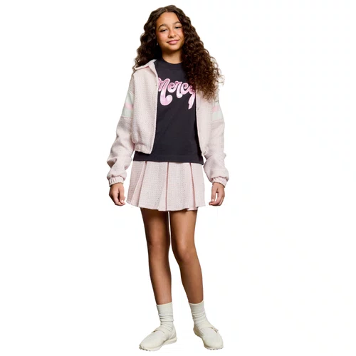 Jaqueta Tweed Tricot Rosa Quartzo Authoria