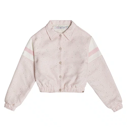 Jaqueta Tweed Tricot Rosa Quartzo Authoria