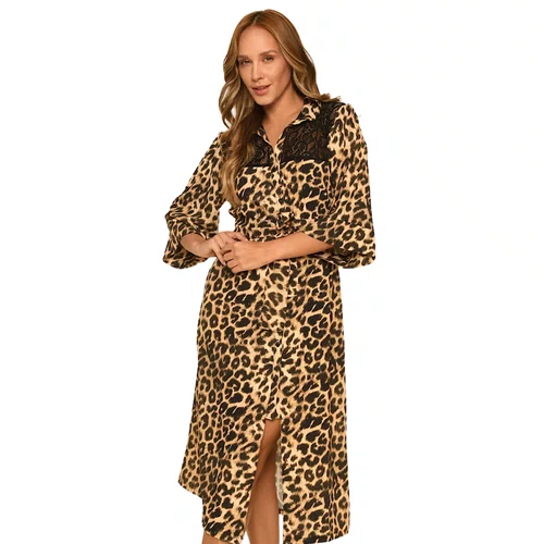 Kaftan Midi Onça Renda Miss Victtoria
