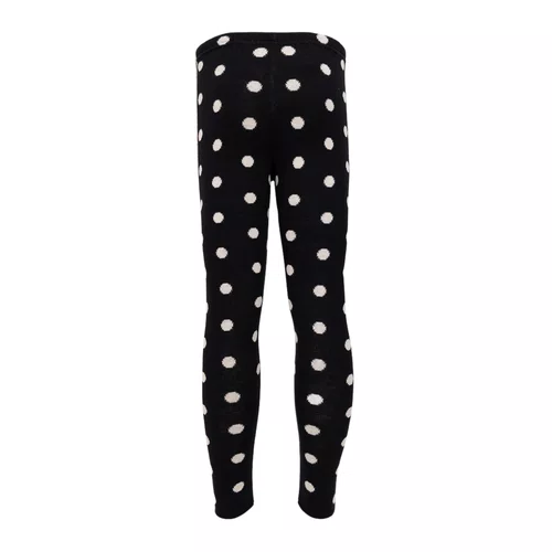 Legging Tricot Poá Preto Pituchinhus
