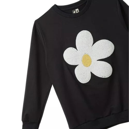 Moletom Oversized Bordado Margarida Farm Futura